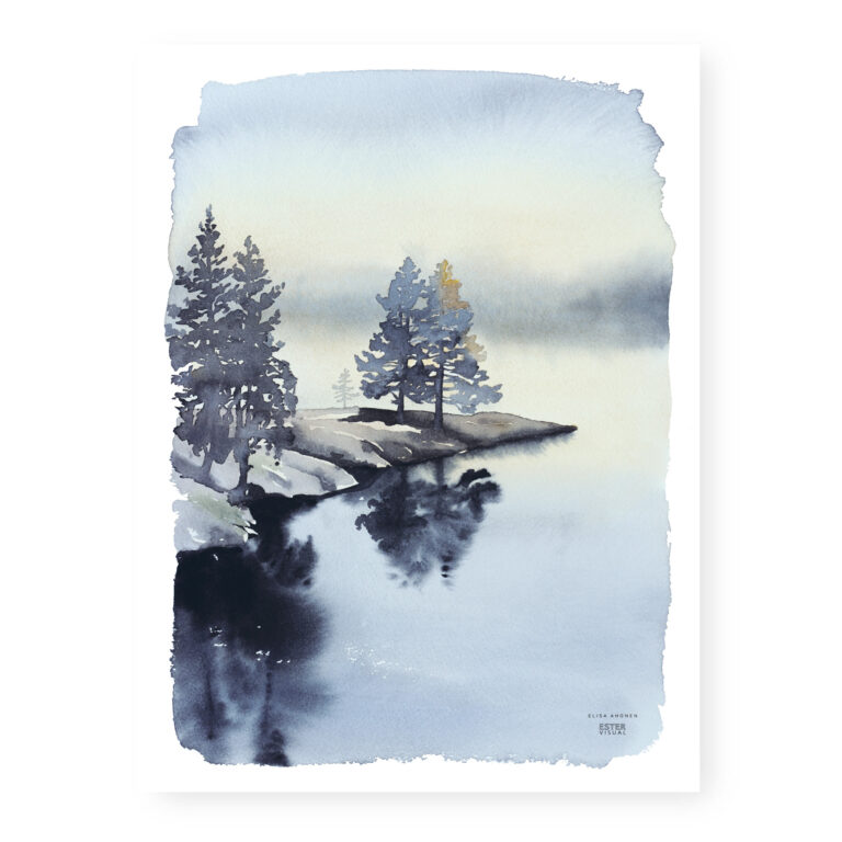 Juliste Tyyntä joella