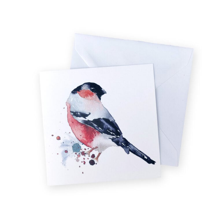 2-osainen kortti Punatulkku